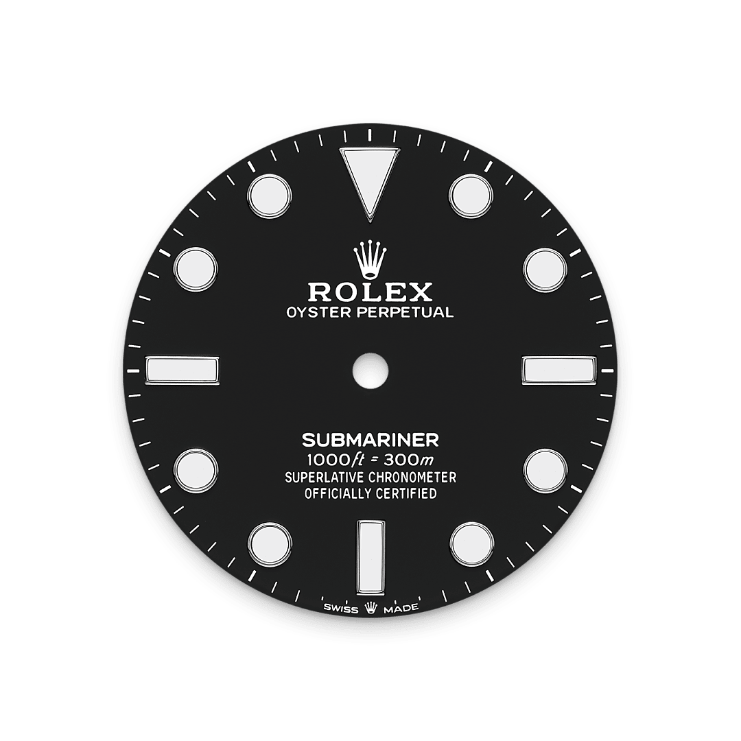 rolex Submariner dial in Oystersteel, M124060-0001 - Nowwatch