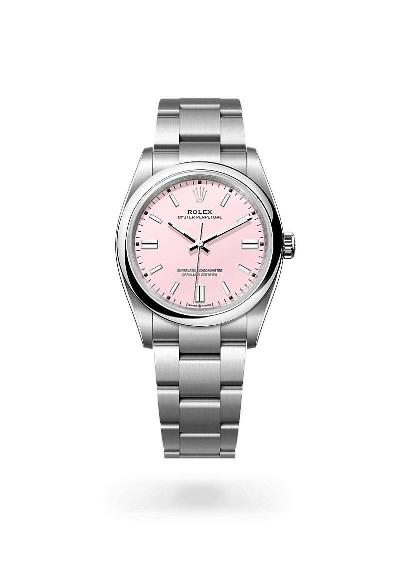 오이스터스틸 소재의 롤렉스 OYSTER PERPETUAL 정면, M126000-0008 - 나우워치