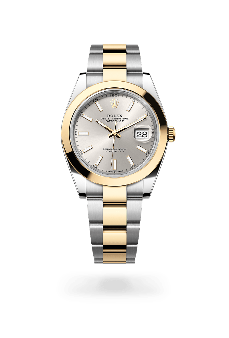 옐로우 롤레조 – 오이스터스틸과 옐로우 골드의 조합 소재의 롤렉스 DATEJUST 정면, M126303-0001 - 나우워치