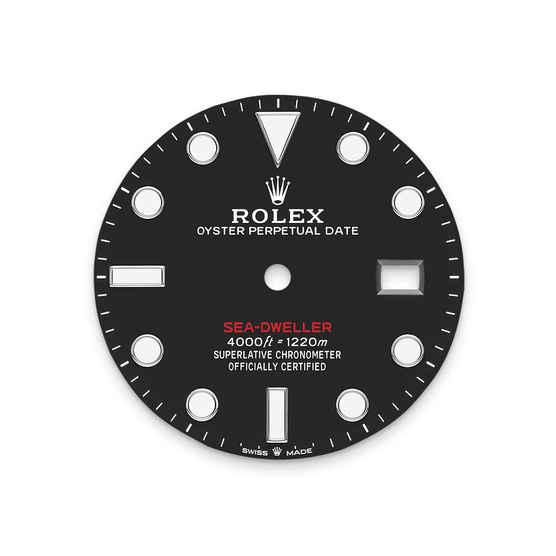 오이스터스틸 소재의 롤렉스 Sea-Dweller 다이얼, M126600-0002 - 나우워치