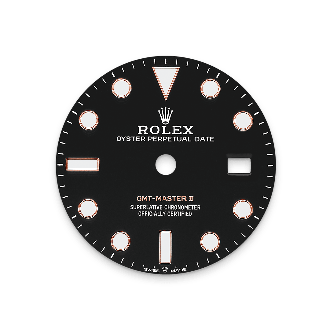 rolex GMT-Master II dial  in Everose Rolesor - combination of Oystersteel and Everose gold, M126711CHNR-0002 - Nowwatch