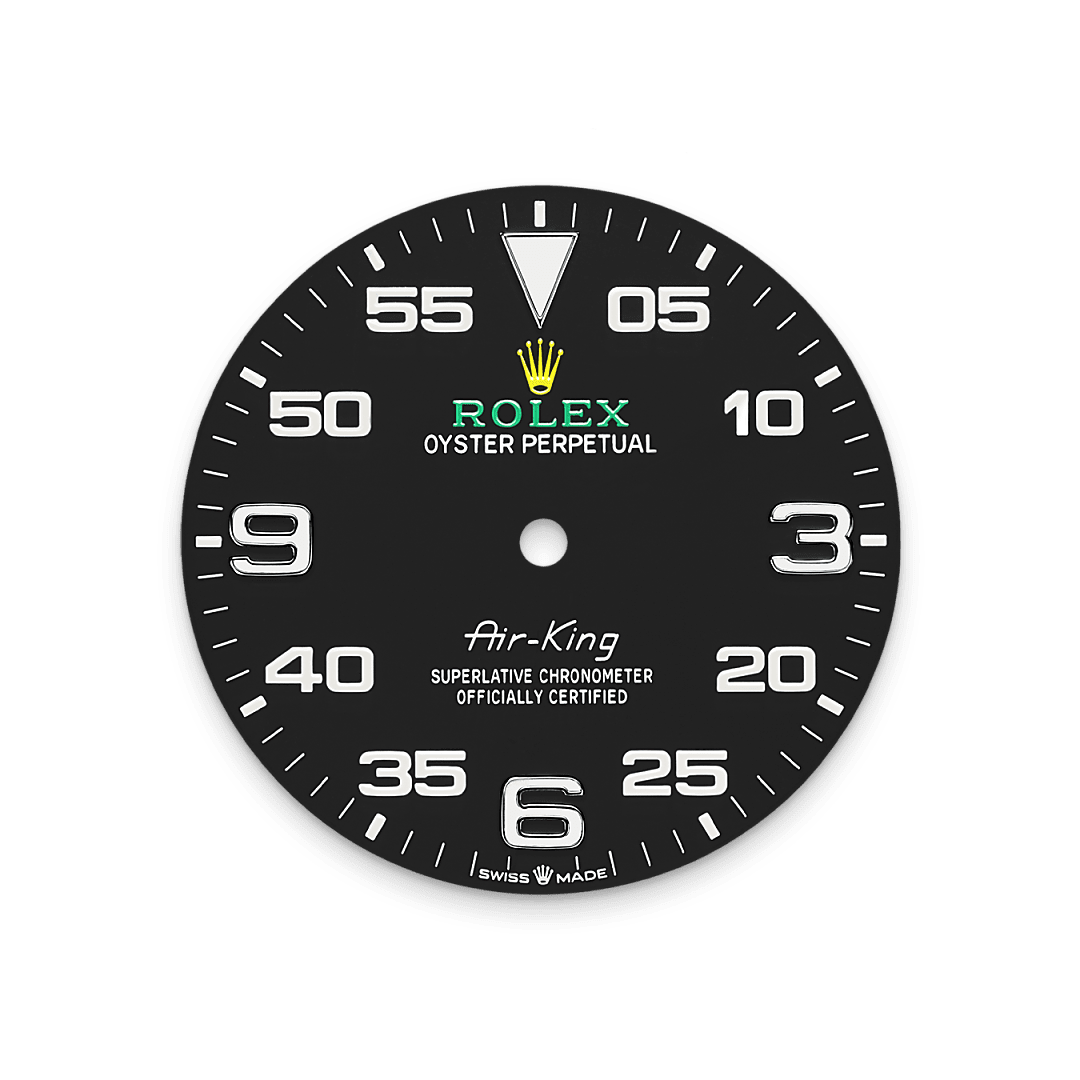 rolex Air-King dial in Oystersteel, M126900-0001 - Nowwatch