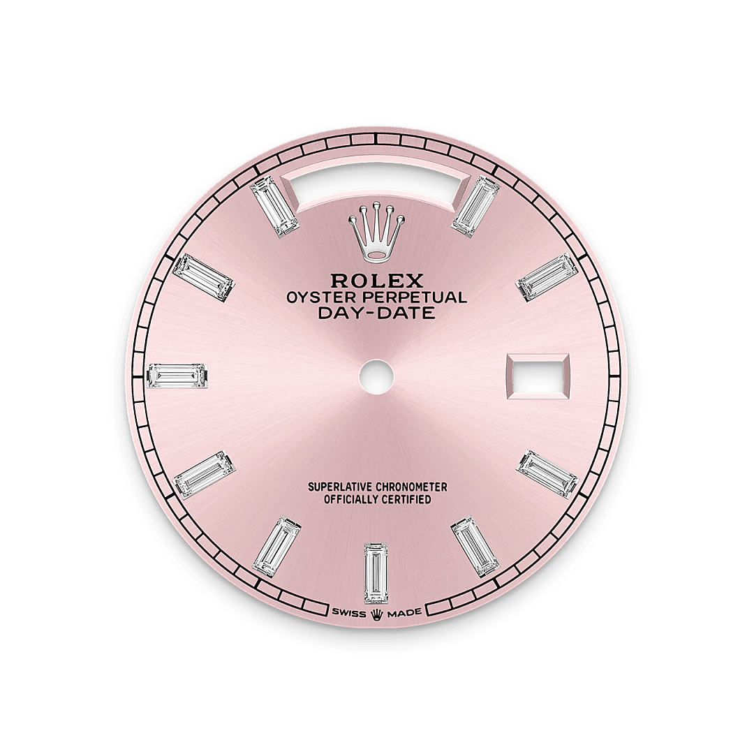 rolex Day-Date 36 dial in 18 ct white gold, M128399TBR-0029 - Nowwatch