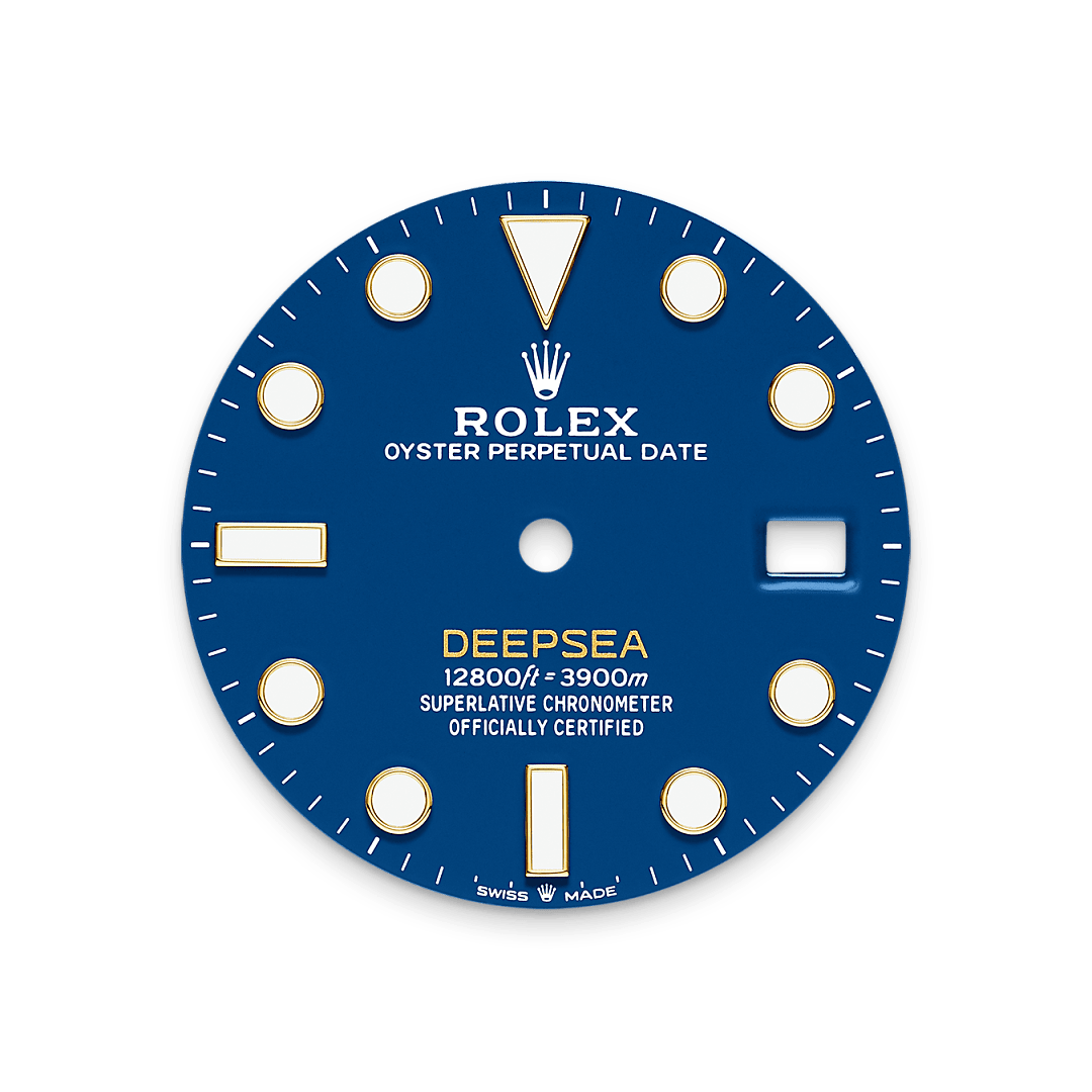 18캐럿 옐로우 골드 소재의 롤렉스 Rolex Deepsea 다이얼, M136668LB-0001 - 나우워치