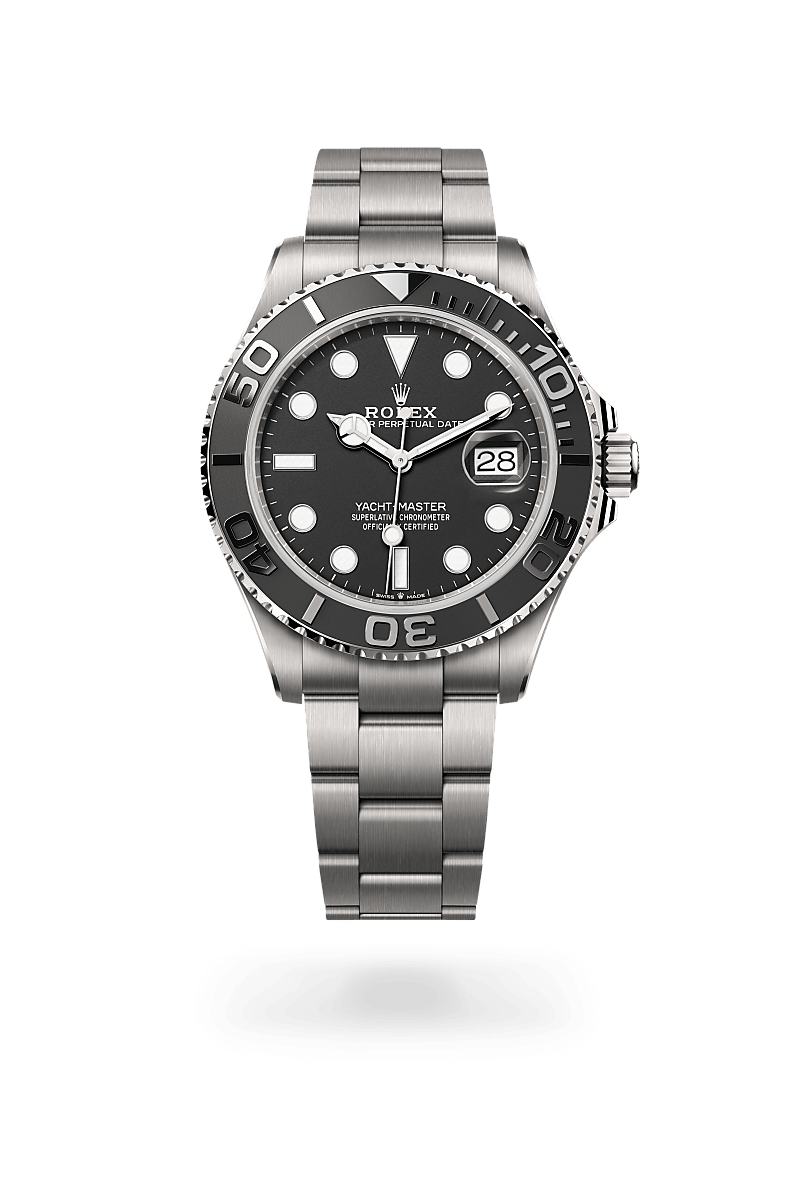 RLX 티타늄 소재의 롤렉스 YACHT-MASTER 정면, M226627-0001 - 나우워치