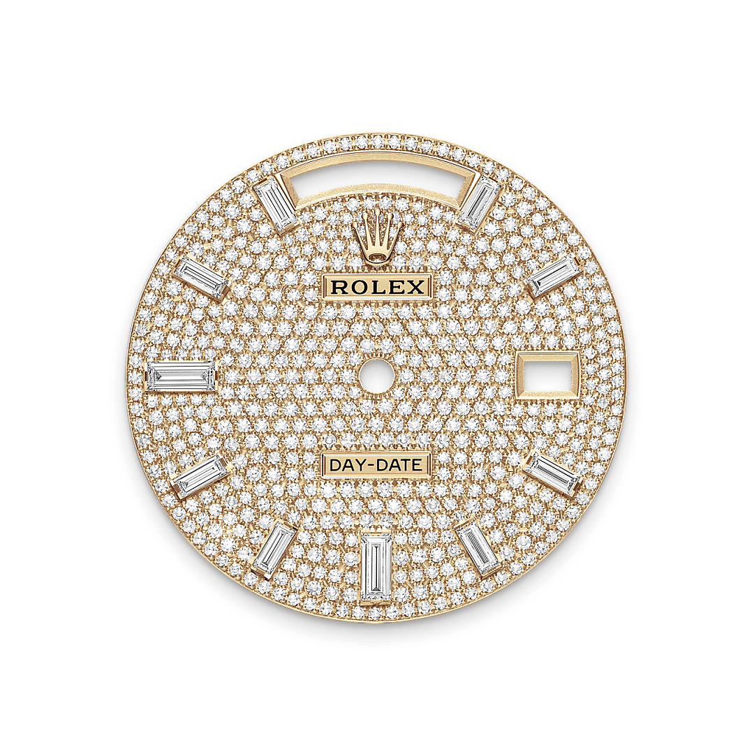 rolex Day-Date 40 dial in 18 ct yellow gold, M228398TBR-0036 - Nowwatch