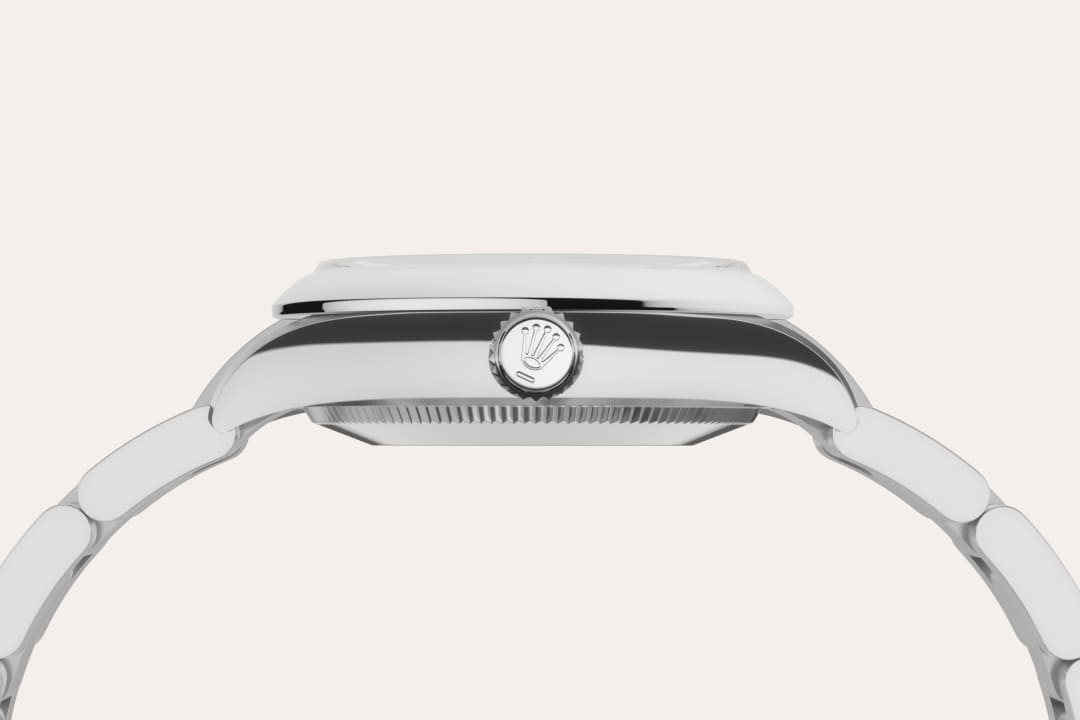 오이스터스틸 소재의 롤렉스 Oyster Perpetual 31 소재 및 크라운, M277200-0007 - 나우워치