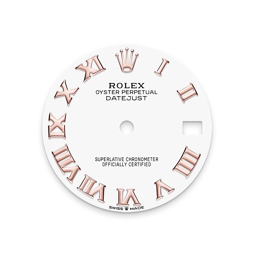 rolex Datejust 31 dial in Everose Rolesor - combination of Oystersteel and Everose gold, M278271-0002 - Nowwatch