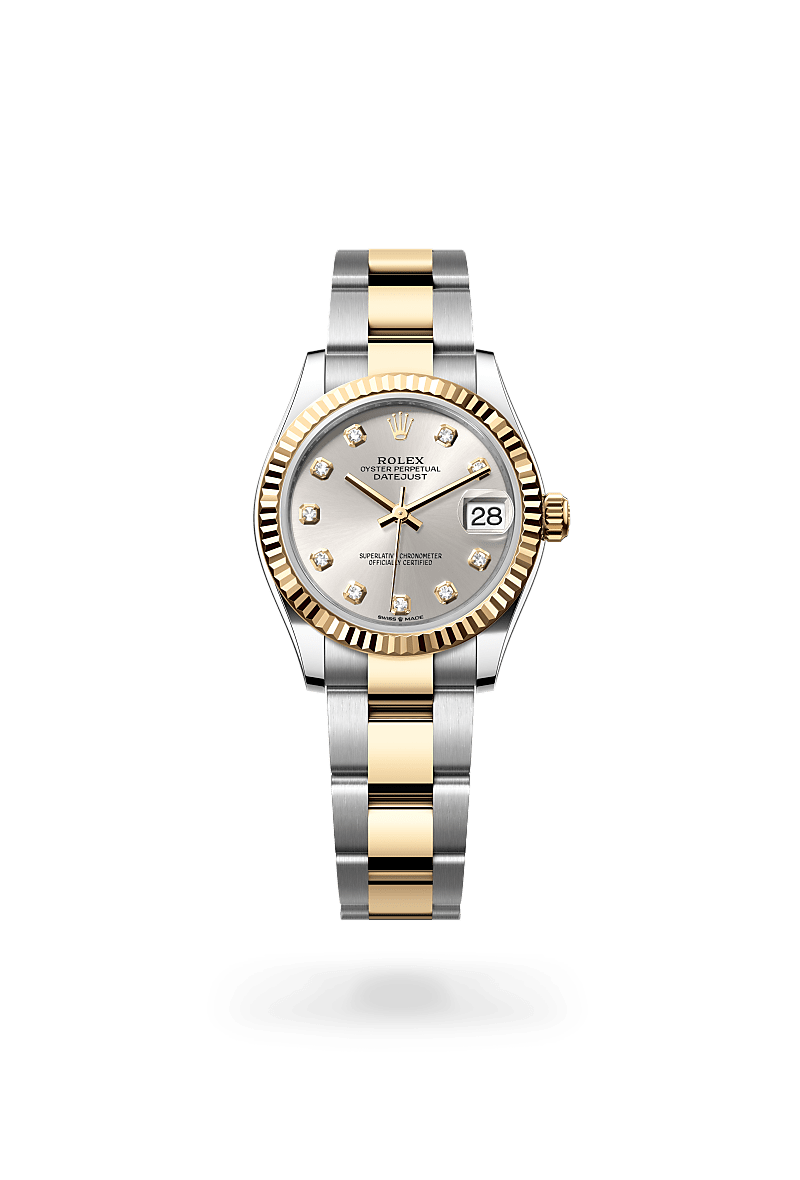 옐로우 롤레조 – 오이스터스틸과 옐로우 골드의 조합 소재의 롤렉스 DATEJUST 정면, M278273-0019 - 나우워치