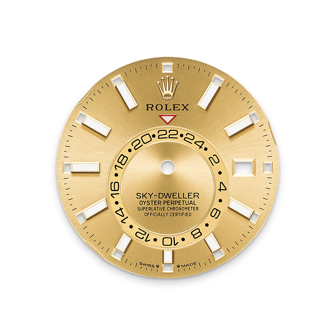 rolex Sky-Dweller dial in Yellow Rolesor - combination of Oystersteel and yellow gold, M336933-0001 - Nowwatch