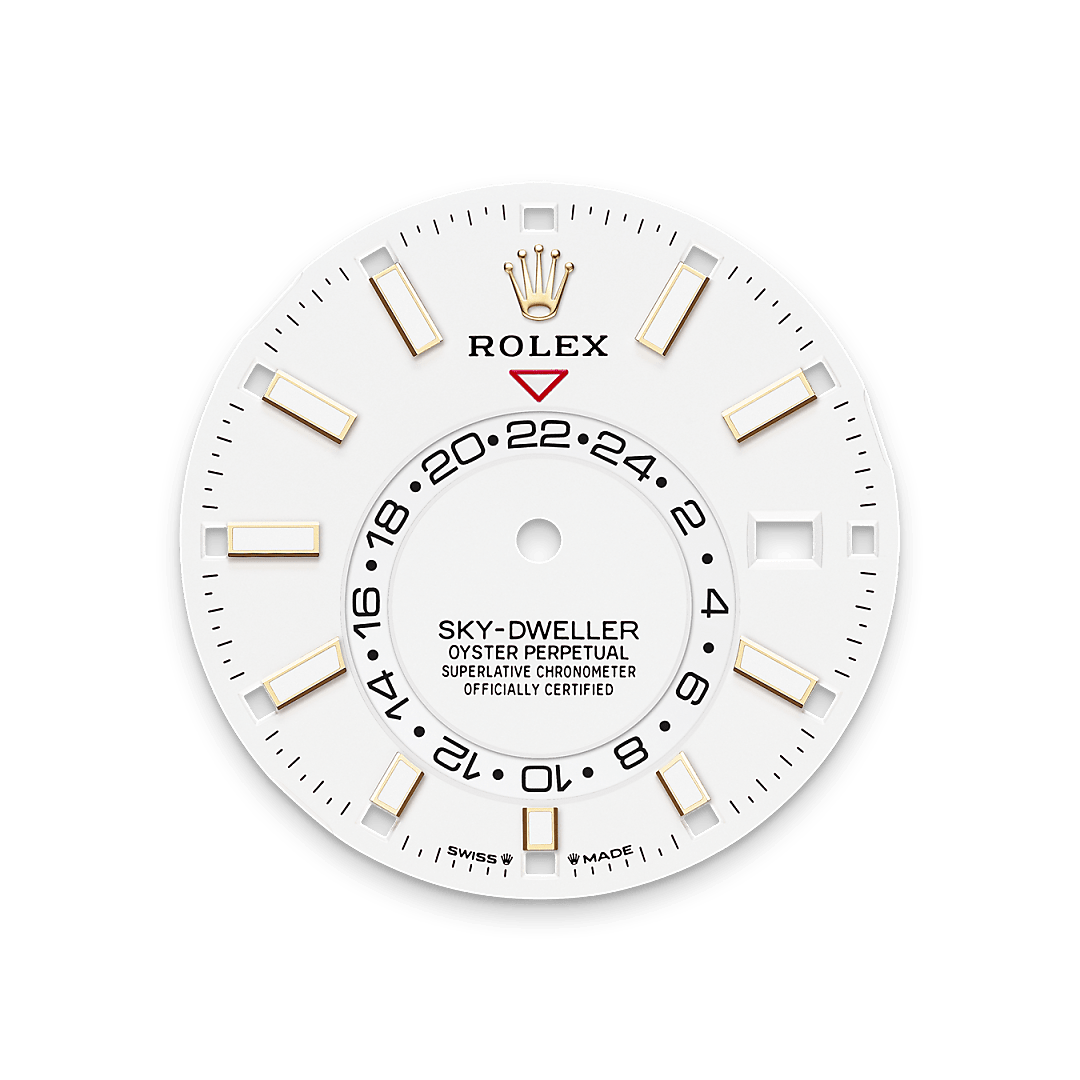 rolex Sky-Dweller dial in 18 ct yellow gold, M336938-0006 - Nowwatch