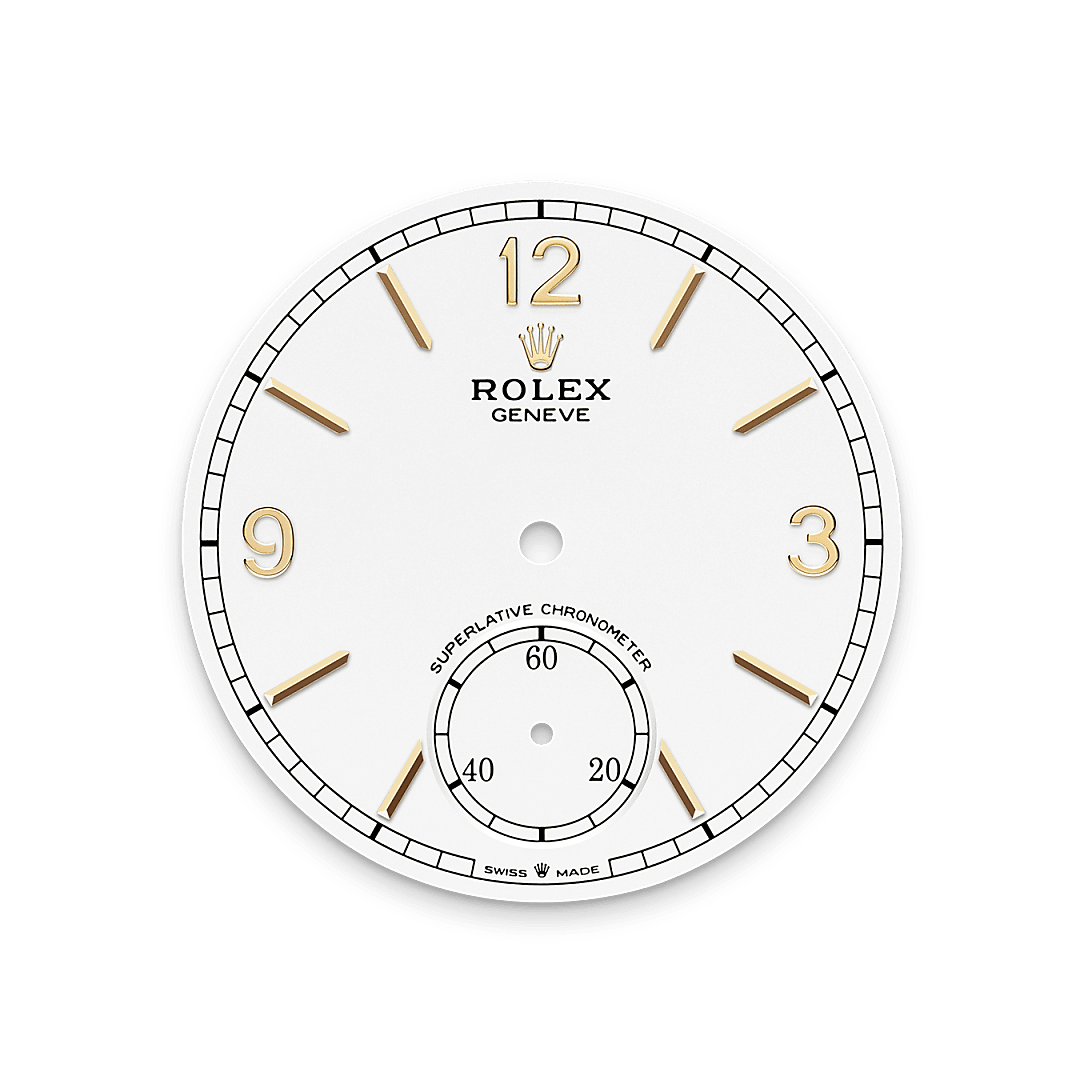 rolex 1908 dial  in 18 ct yellow gold, M52508-0006 - Nowwatch