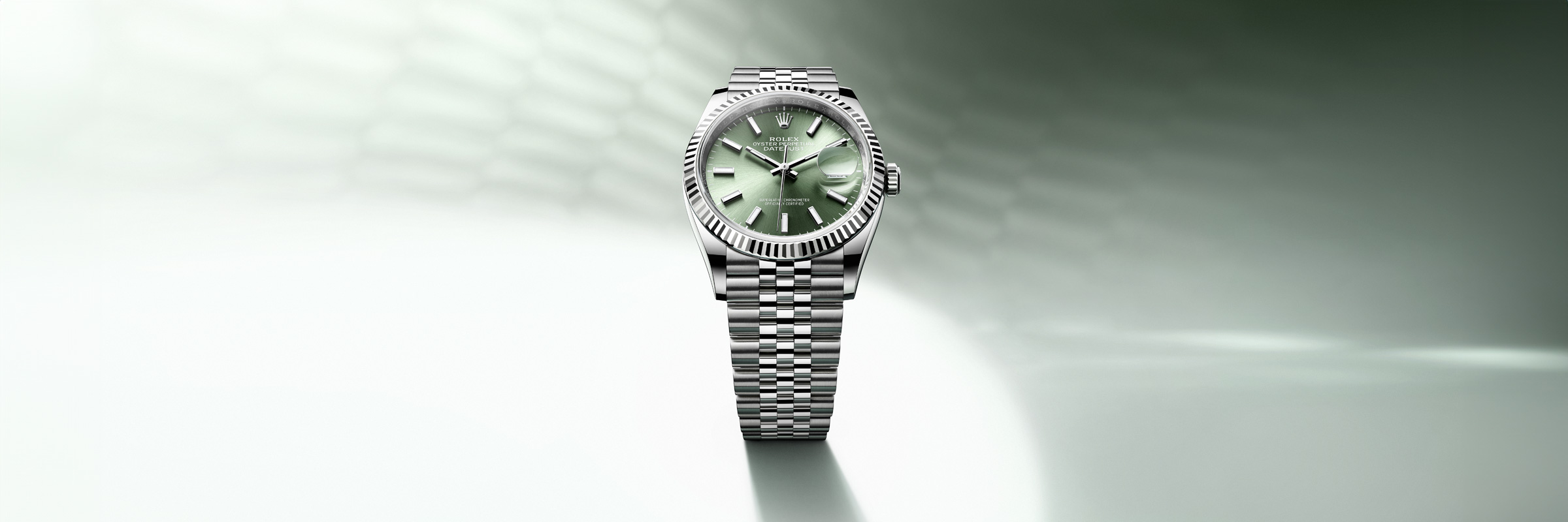 화이트 롤레조 – 오이스터스틸과 화이트 골드의 조합 소재의 롤렉스 DATEJUST, M126234-0037 - 나우워치