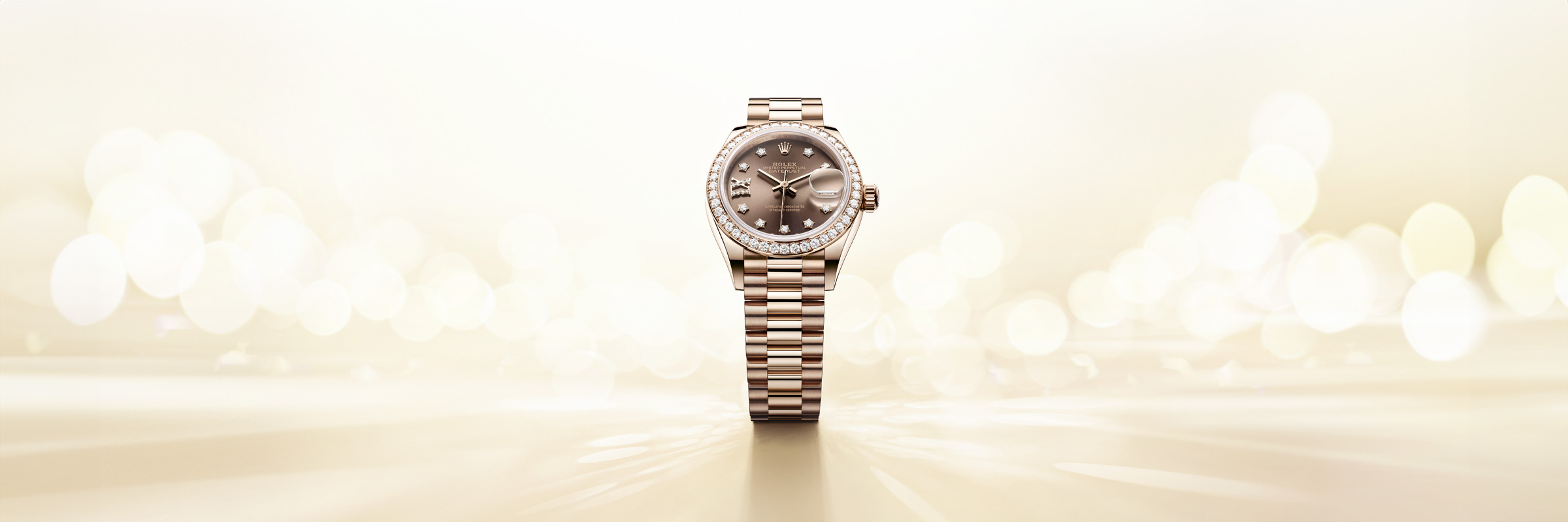 18캐럿 옐로우 골드 소재의 롤렉스 LADY-DATEJUST, M279178-0013 - 나우워치