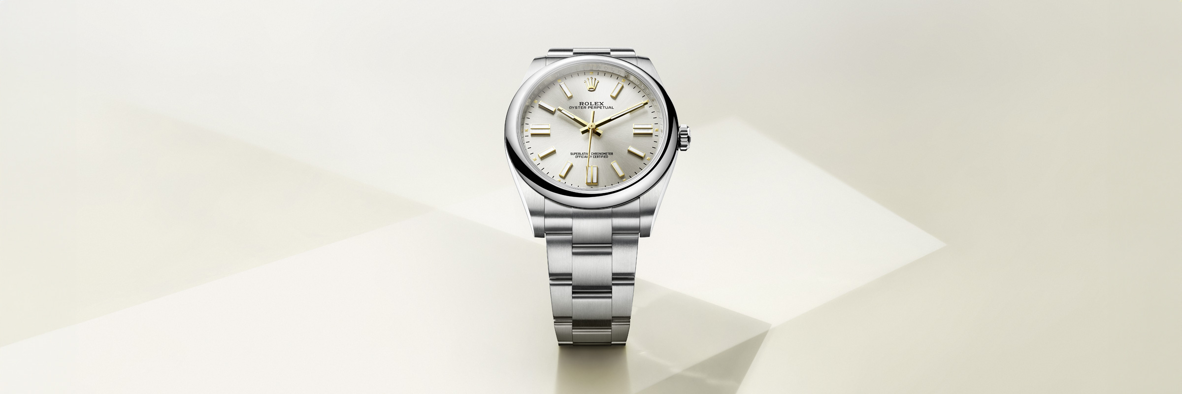 오이스터스틸 소재의 롤렉스 OYSTER PERPETUAL, M124200-0003 - 나우워치